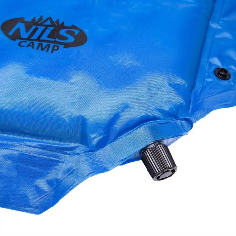 Mata samopompująca z poduszką NILS CAMP NC4001 niebieska - 3.8 cm Mata samopompująca z poduszką NILS CAMP NC4001 niebieska - 3.8 cm