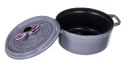 Garnek żeliwny okrągły Staub - 3.8 ltr, Grafitowy