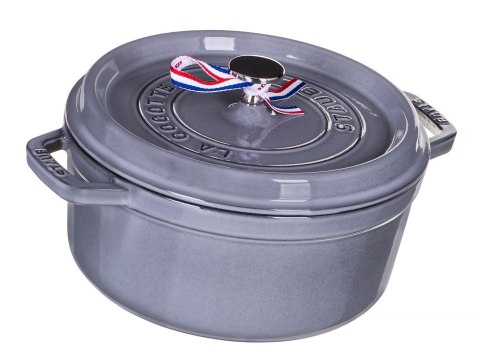 Garnek żeliwny okrągły Staub - 3.8 ltr, Grafitowy Garnek żeliwny okrągły Staub - 3.8 ltr, Grafitowy
