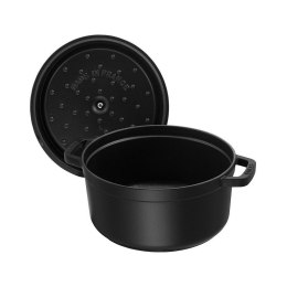 Garnek żeliwny okrągły Staub - 5.2 ltr, Czarny