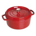 Garnek żeliwny okrągły Staub - 5.2 ltr, Czerwony