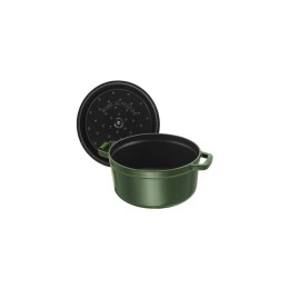 Garnek żeliwny okrągły Staub - 6.7 ltr, Zielony