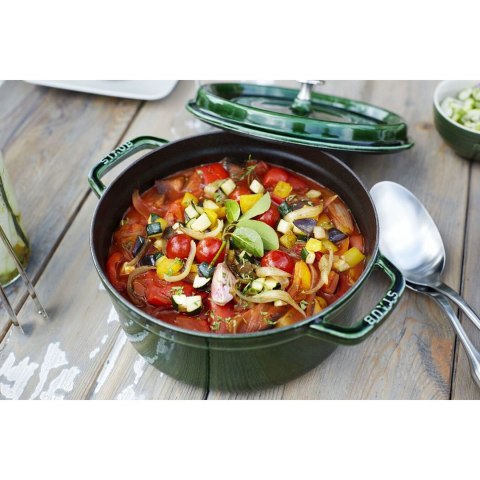 Garnek żeliwny okrągły Staub - 6.7 ltr, Zielony Garnek żeliwny okrągły Staub - 6.7 ltr, Zielony