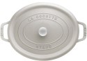 Garnek żeliwny owalny Staub - 4.2 ltr, Biała trufla