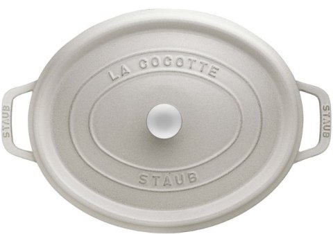 Garnek żeliwny owalny Staub - 4.2 ltr, Biała trufla Garnek żeliwny owalny Staub - 4.2 ltr, Biała trufla