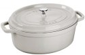 Garnek żeliwny owalny Staub - 4.2 ltr, Biała trufla