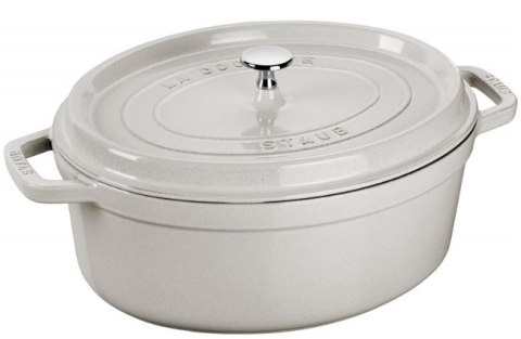 Garnek żeliwny owalny Staub - 4.2 ltr, Biała trufla Garnek żeliwny owalny Staub - 4.2 ltr, Biała trufla