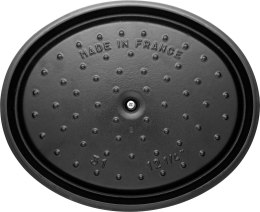 Garnek żeliwny owalny Staub - 4.2 ltr, Czarny