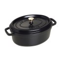 Garnek żeliwny owalny Staub - 4.2 ltr, Czarny