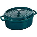 Garnek żeliwny owalny Staub - 5.5 ltr, Morski