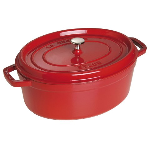 Garnek żeliwny owalny Staub - 8 ltr, Czerwony Garnek żeliwny owalny Staub - 8 ltr, Czerwony
