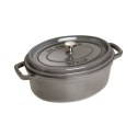 Garnek żeliwny owalny Staub - Grafitowy, 5.5 ltr