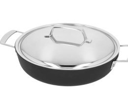 Głęboka patelnia tytanowa z 2 uchwytami i pokrywką Demeyere Alu Pro 5 - 28 cm