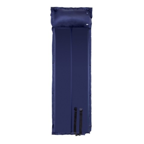 Mata samopompująca składana z poduszką NILS CAMP NC4008 niebieska - 3.8 cm