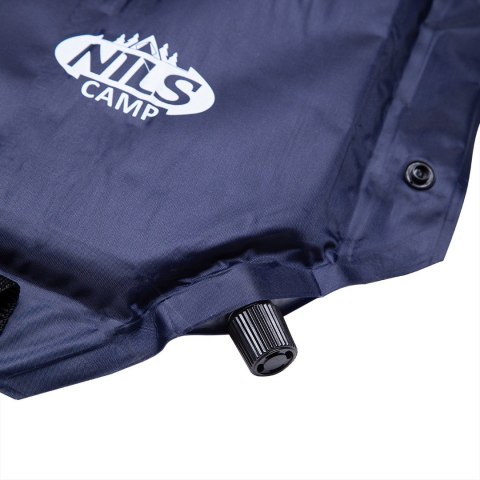 Mata samopompująca składana z poduszką NILS CAMP NC4008 niebieska - 3.8 cm Mata samopompująca składana z poduszką NILS CAMP NC4008 niebieska - 3.8 cm