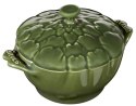 Mini Cocotte ceramiczny okrągły karczoch Staub - Zielony, 470 ml