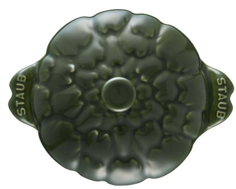Mini Cocotte ceramiczny okrągły karczoch Staub - Zielony, 470 ml Mini Cocotte ceramiczny okrągły karczoch Staub - Zielony, 470 ml