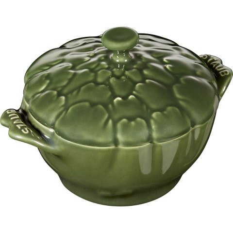 Mini Cocotte ceramiczny okrągły karczoch Staub - Zielony, 470 ml Mini Cocotte ceramiczny okrągły karczoch Staub - Zielony, 470 ml