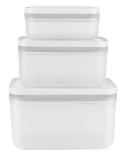 Zestaw 3 plastikowych pojemników prostokątnych Zwilling Fresh & Save