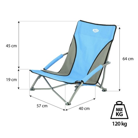 Krzesło plażowe NILS CAMP NC3035 niebieskie Krzesło plażowe NILS CAMP NC3035 niebieskie