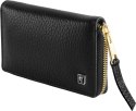 Zestaw do manicure Zwilling Twinox Gold Edition - czarne, skórzane etui, 3 elementy - Czarny