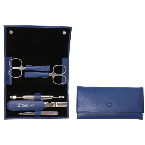 Zestaw podróżny Zwilling Classic Inox - skórzane etui, 5 elementów - Niebieski Zestaw podróżny Zwilling Classic Inox - skórzane etui, 5 elementów - Niebieski