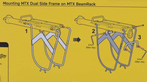Bagażnik rowerowy Topeak MTX Dual Side Frame Bagażnik rowerowy Topeak MTX Dual Side Frame