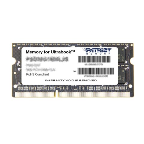 Pamięć RAM Patriot Memory Signature PSD34G1600L2S (DDR3 SO-DIMM; 1 x 4 GB; 1600 MHz; CL11) Pamięć RAM Patriot Memory Signature PSD34G1600L2S (DDR3 SO-DIMM; 1 x 4 GB; 1600 MHz; CL11)