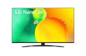 Telewizor 43" LG 43NANO763QA (4K UHD HDR DVB-T2/HEVC SmartTV) (WYPRZEDAŻ)