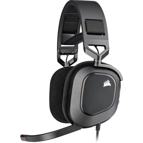 Zestaw słuchawkowy USB Corsair HS80 RGB, karbon Zestaw słuchawkowy USB Corsair HS80 RGB, karbon