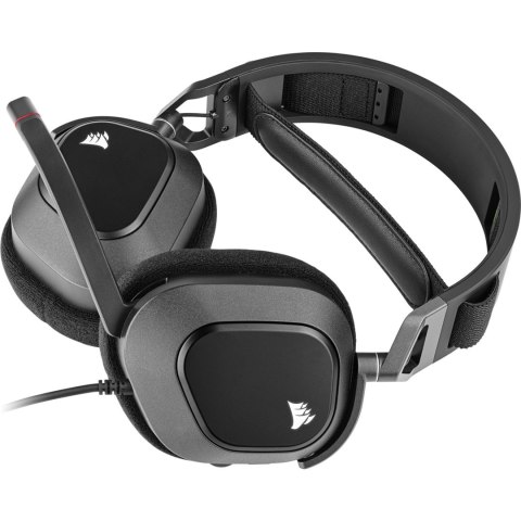 Zestaw słuchawkowy USB Corsair HS80 RGB, karbon Zestaw słuchawkowy USB Corsair HS80 RGB, karbon