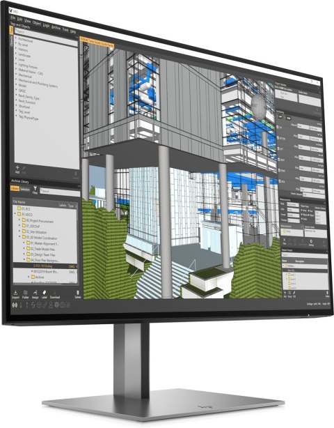 HP Z24n G3 61 cm (24") 1920 x 1200 px WUXGA monitor LED Srebrny HP Z24n G3 61 cm (24") 1920 x 1200 px WUXGA monitor LED Srebrny