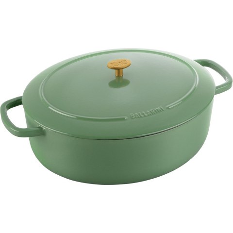 Garnek żeliwny owalny Ballarini Bellamonte - Zielony, 7.5 ltr