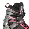 Łyżworolki NILS Extreme NA19088 czarno-różowe rozm. M (35-38)