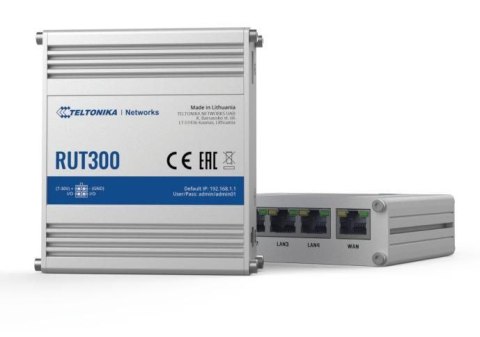 Teltonika RUT300 Router kablowy 5x LAN/WAN Fast Ethernet Teltonika RUT300 Router kablowy 5x LAN/WAN Fast Ethernet