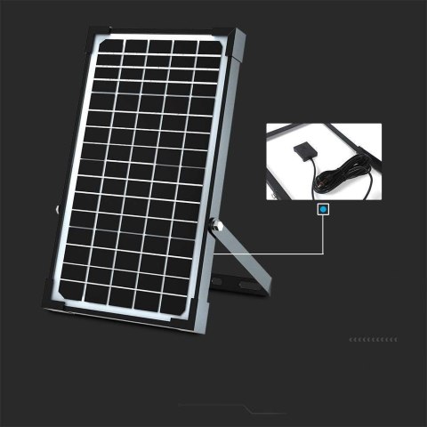 Projektor LED Solarny V-TAC 10W IP65, Pilot Timer, LiFePo 3.7V 6000mA Czarny VT-411 4000K 1500lm Projektor LED Solarny V-TAC 10W IP65, Pilot Timer, LiFePo 3.7V 6000mA Czarny VT-411 4000K 1500lm