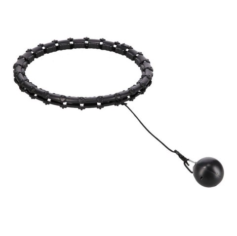 Hula Hop HMS HHW02 z obciążnikiem czarny Hula Hop HMS HHW02 z obciążnikiem czarny