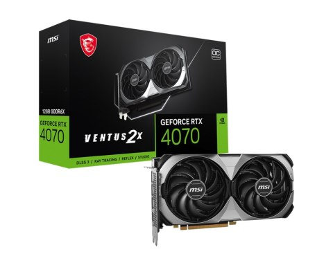 Karta graf. MSI GeForce RTX 4070 VENTUS 2X E 12G OC Karta graf. MSI GeForce RTX 4070 VENTUS 2X E 12G OC
