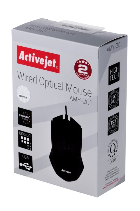 Activejet mysz przewodowa USB AMY-201 Activejet mysz przewodowa USB AMY-201