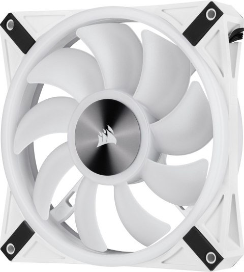 Corsair iCUE QL140 RGB PWM Fan 2 Pack z kontrolerem RGB - 140mm, biały Corsair iCUE QL140 RGB PWM Fan 2 Pack z kontrolerem RGB - 140mm, biały