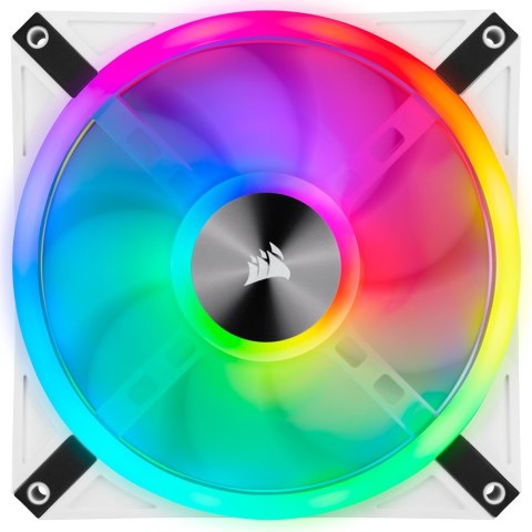 Corsair iCUE QL140 RGB PWM Fan 2 Pack z kontrolerem RGB - 140mm, biały Corsair iCUE QL140 RGB PWM Fan 2 Pack z kontrolerem RGB - 140mm, biały