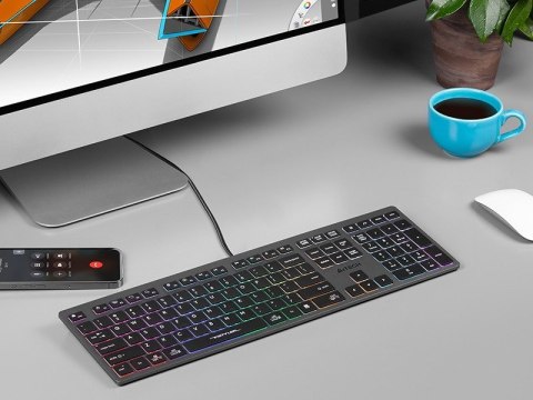 Klawiatura przewodowa A4tech FStyler FX60H Neon Backlit Klawiatura przewodowa A4tech FStyler FX60H Neon Backlit