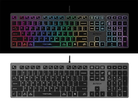 Klawiatura przewodowa A4tech FStyler FX60H Neon Backlit Klawiatura przewodowa A4tech FStyler FX60H Neon Backlit