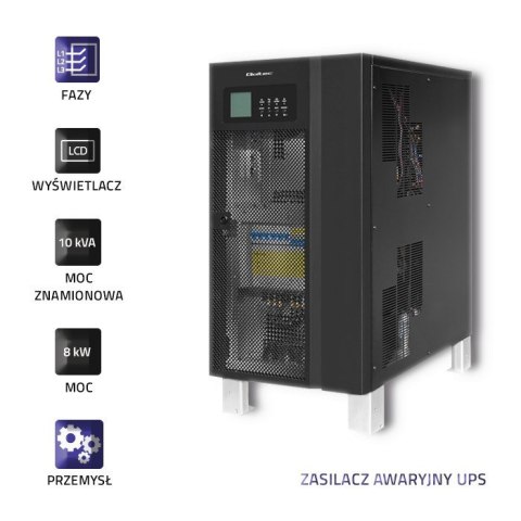 QOLTEC ZASILACZ AWARYJNY UPS 3-FAZOWY | 10KVA | 8KW | LCD QOLTEC ZASILACZ AWARYJNY UPS 3-FAZOWY | 10KVA | 8KW | LCD