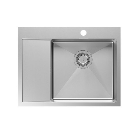 Zlewozmywak stalowy QUADRON RUSSEL 116 wpuszczany prawy + syfon save space