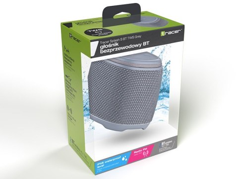 TRACER GŁOŚNIK TWS SPLASH S BLUETOOTH GREY TRACER GŁOŚNIK TWS SPLASH S BLUETOOTH GREY