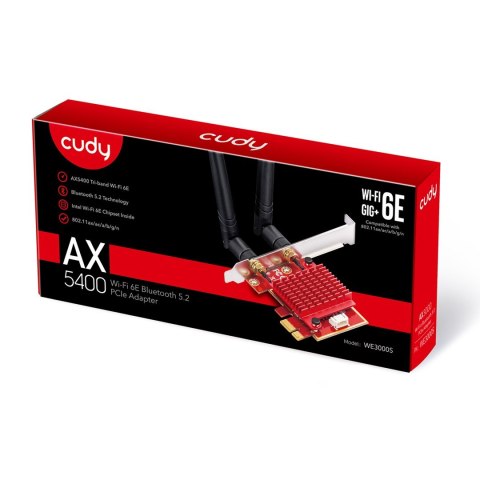 Express Adapter Cudy Wi-Fi 6E PCI AX5400 Express Adapter Cudy Wi-Fi 6E PCI AX5400