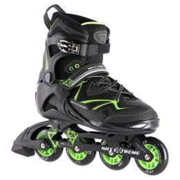 Łyżworolki NILS Extreme NA9022 czarno-zielone rozm. 40