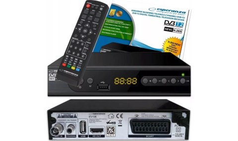 ESPERANZA TUNER DVB-T2 H.265/HEVC EV106R ESPERANZA TUNER DVB-T2 H.265/HEVC EV106R