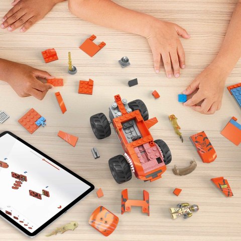 PROMO MEGA BLOKS Hot Wheels MT Tiger Shark Kaskaderski skok Zestaw klocków 245el HKF88 MATTEL PROMO MEGA BLOKS Hot Wheels MT Tiger Shark Kaskaderski skok Zestaw klocków 245el HKF88 MATTEL